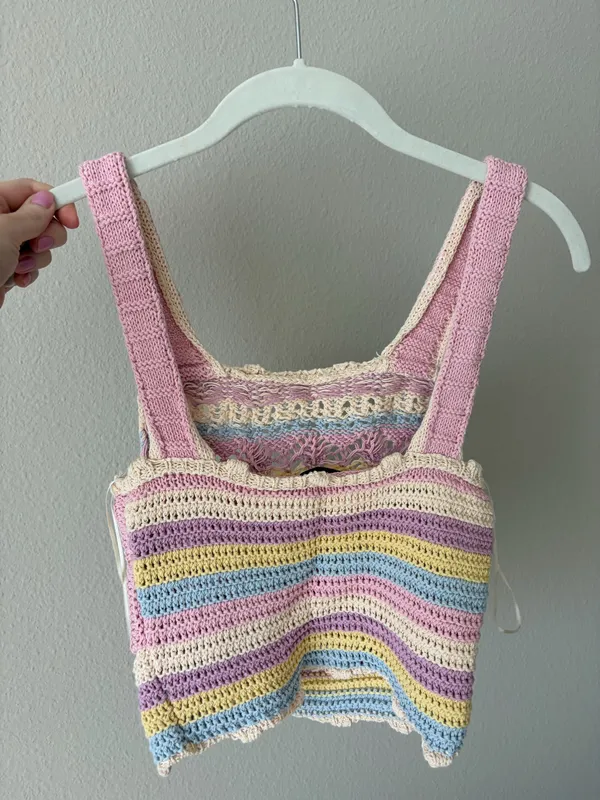 ZARA Crochet Crop Top - Image 2