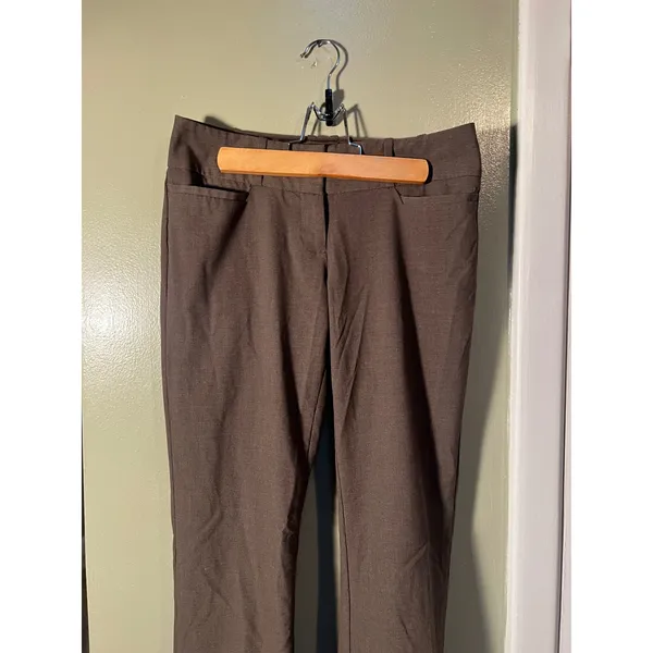 The Limited Women's Size 00 Short Drew Fit Dress Pants Trousers Chocolate Brown - Image 4