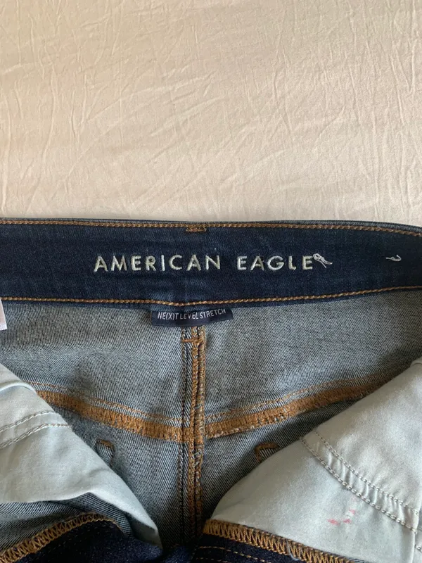 Denim High Rise Mini Skirt - Image 3