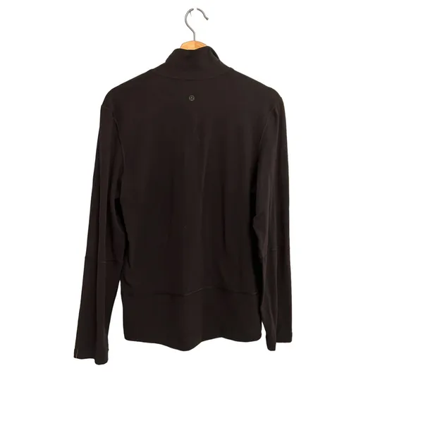 Lululemon Classic Activewear 1/4 Zip Pullover Black Medium - Image 3