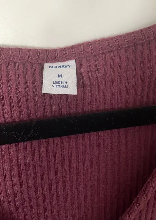 maroon oldnavy ribbed dress - Image 2