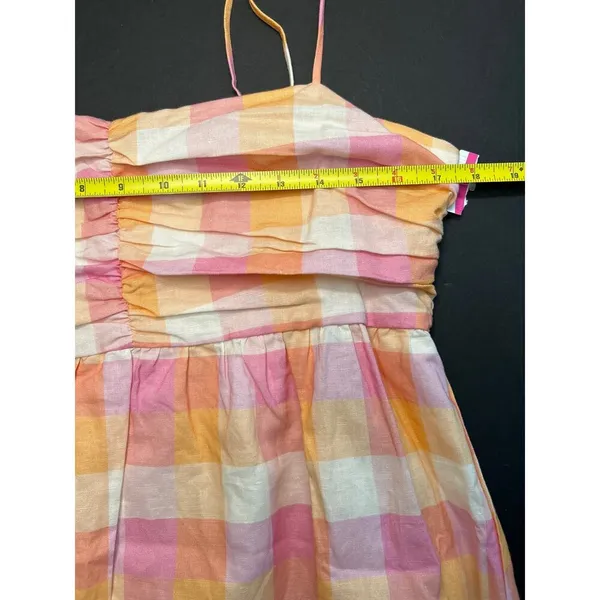 Anthropologie Charlie Holiday Women's Madonna Mini Dress Tonal Hibiscus. Size 8 - Image 11