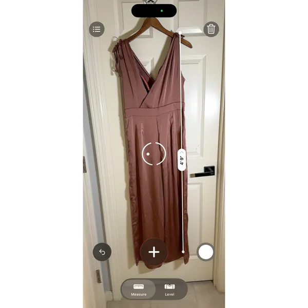 Skies Are Blue Satin Tie Shoulder Wide Leg‎ Jumpsuit 73563 New - Image 6