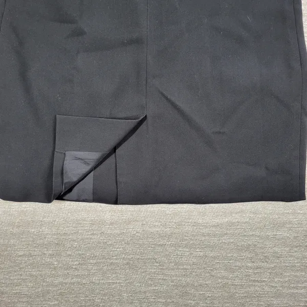 BB Dakota Malcolm Blazer Vest Womens Small Black Notched Lapel Long Line Evening - Image 9