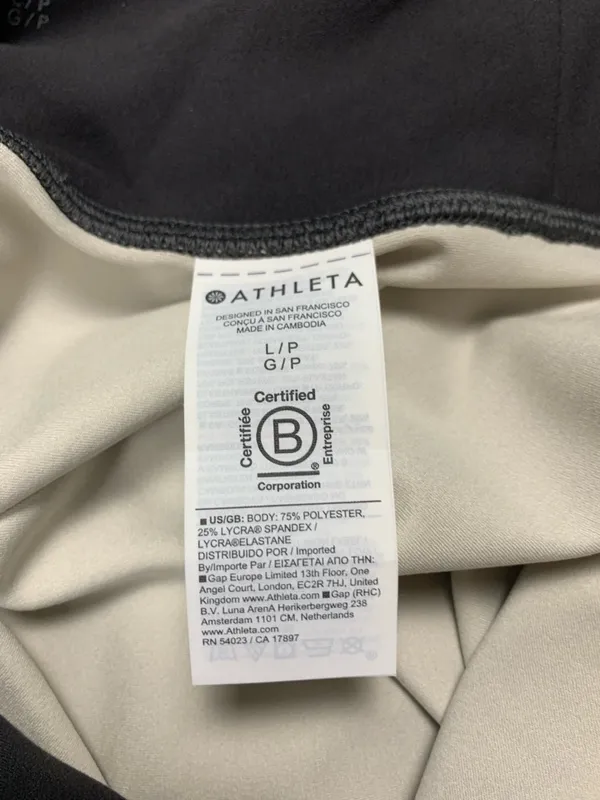 Athleta Elation Shine Leggings LP Black High Rise Metallic Ankle Lustre - Image 10