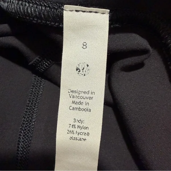 Lululemon InStill High-Rise Crop 23” Leggings Black Womens 8 SmoothCover - Image 6