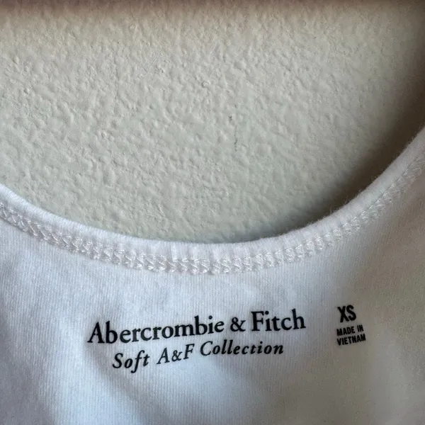 Abercrombie & Fitch Soft AF White Corset Crop Top Size XS Summer Vacation - Image 2