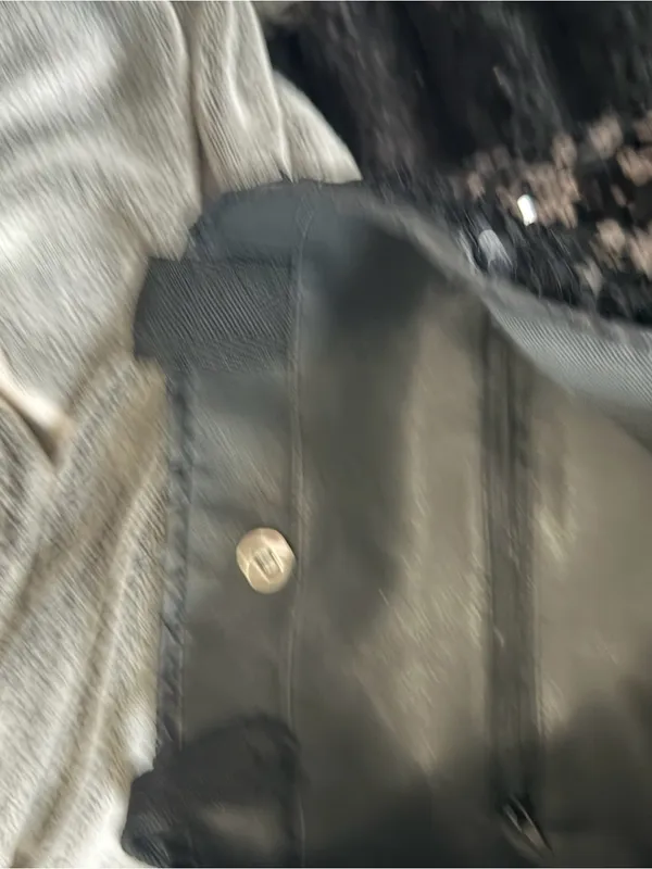Victoria's Secret Black Sequin Tote Bag - Image 3