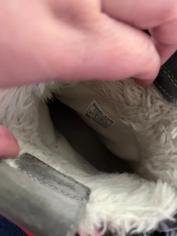 Sorel Trivoli II Winter Boots Gray Suede Faux Fur 10 NL2329-052 - Image 3