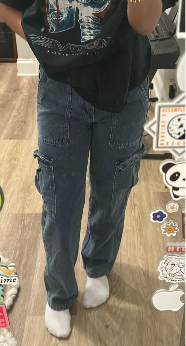 cargo jeans Blue Size XS - Image 2