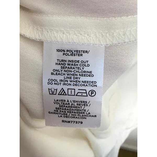 Ann Taylor Cream Rhinestone Blouse NWT size MP - Image 4