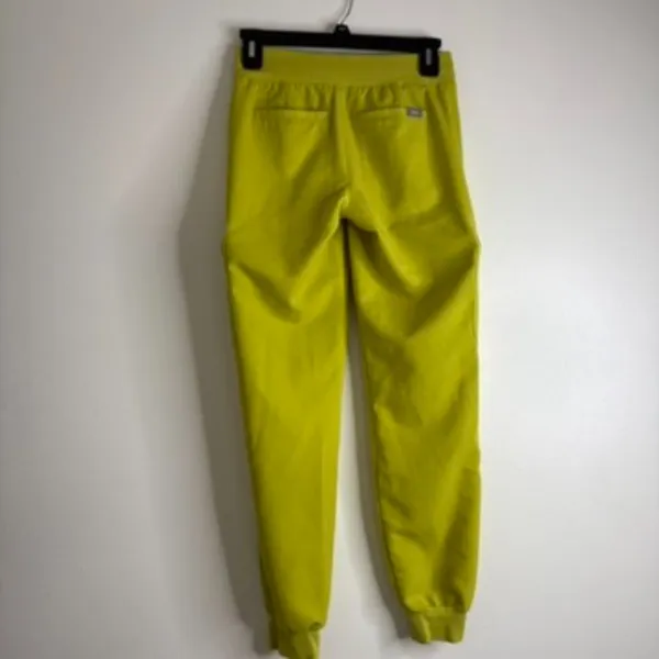 FIGS Women’s Technical Collection XXS Jogger Scrub Pants Chartreuse Green Pink - Image 12