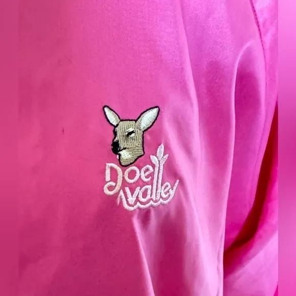 Vintage Windbreaker Jacket XL Doe Valley golf course‎ Kentucky zipped away hood - Image 9