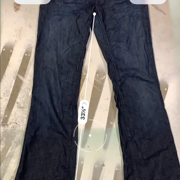 Dark colored flare jeans - Image 6