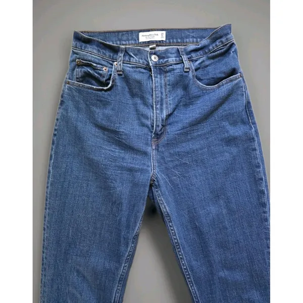 Abercrombie & Fitch Straight Jeans Women's 28 Blue Ultra High Rise Denim 6 - Image 2