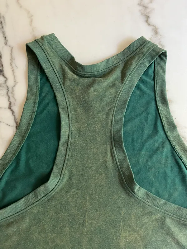 Free People Movement Too Good Tank Racer Back Washed Green - Image 11