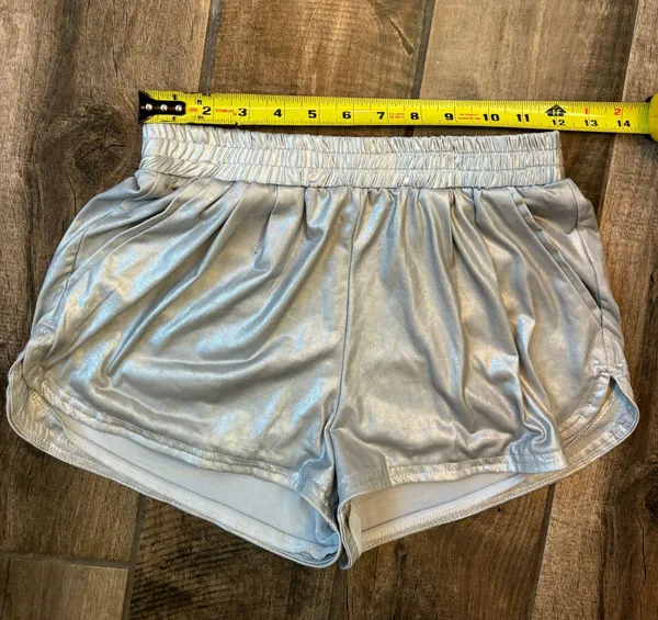 Metallic Gray Party Shorts - Image 6