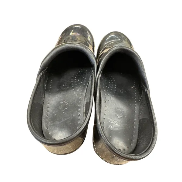 Dansko Womens Black Leather Clogs Shoes Size 8.5 SKU 7180 - Image 9