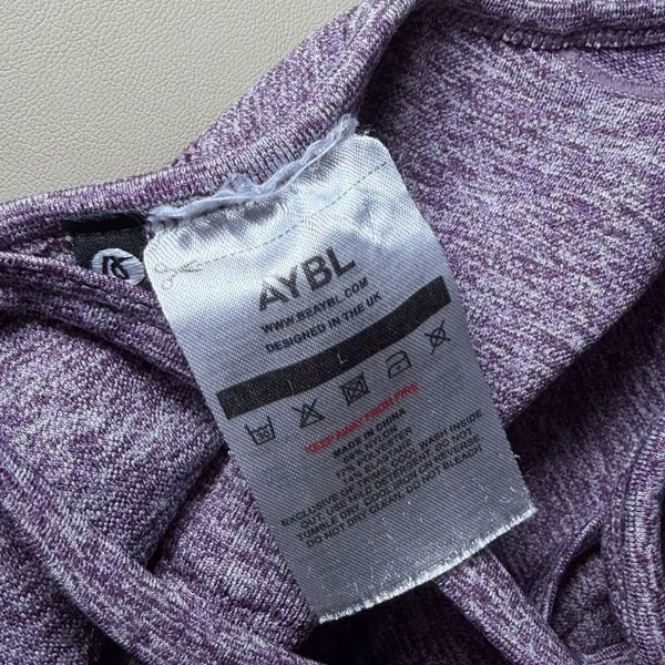 Purple AYBL Sports Bra Size Large Activewear - Image 4