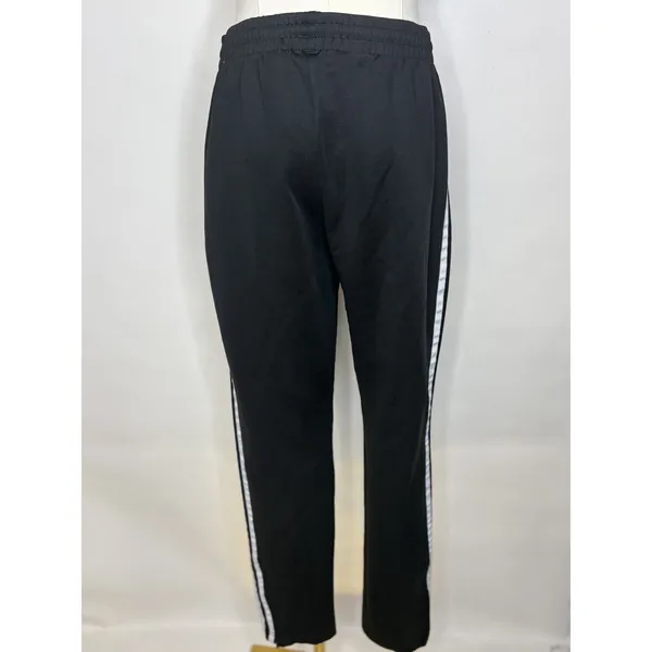 Adidas Originals Primeblue SST Track Pants Black White 3-Stripe Joggers Medium - Image 6
