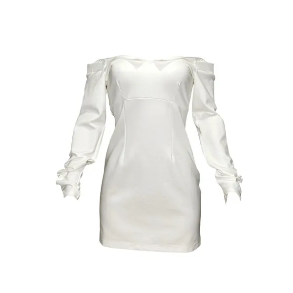 BHLDN Gianna Off The Shoulder Mini Dress, Ivory, Small - Image 12