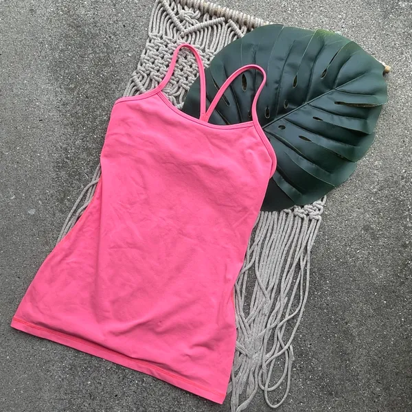 Lululemon Pink Power Y Tank Top Size 4 - Image 2
