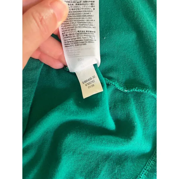Banana Republic Timeless Shirt XS Green Sleeveless Jewel Tone Minimalist‎ Basic - Image 7