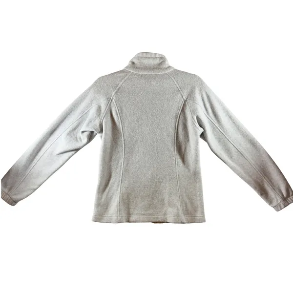 322 | Columbia Sportswear Womens XS Full Zip Fleece Jacket Gray Oatmeal‎ Heather - Image 3