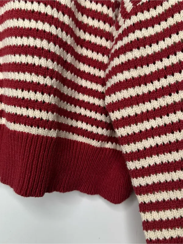 Soho & Stella New York American Flag Cropped Knit Sweater XL - Image 4