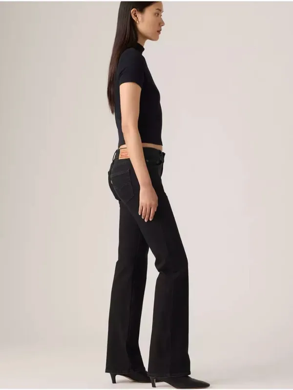New Levi's 26x32 Superlow Bootcut Women's Jeans Crew Look - Black Medium Stretch - Image 4