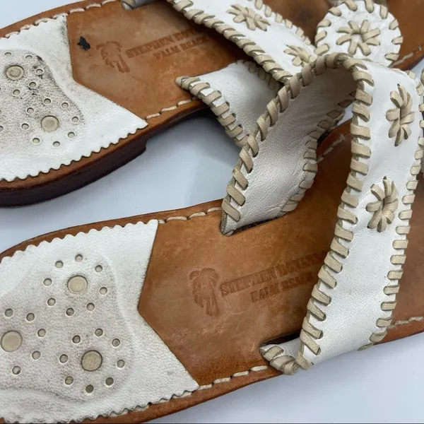 Stephan Bonanno Palm Beach Jack rogers Wide Flat Sandal sz 8 - Image 4