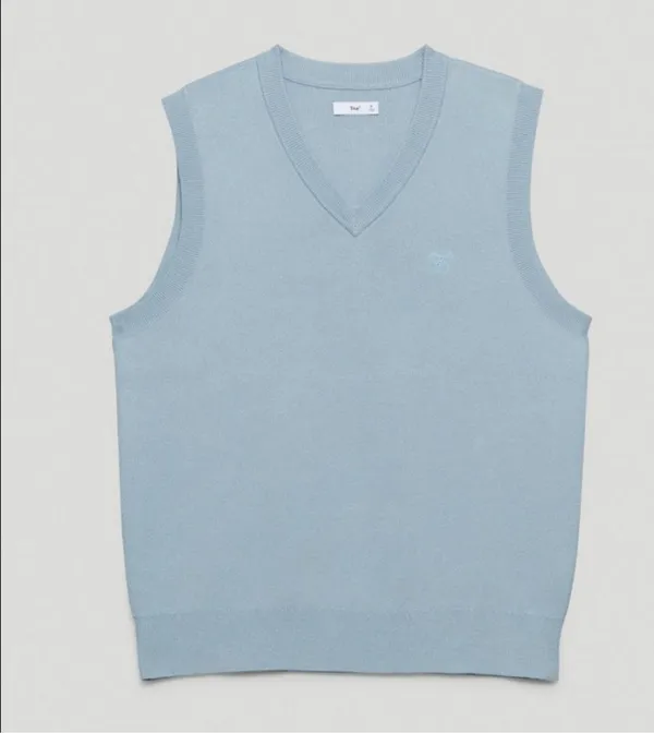 ✨Aritzia TNA Moore Sweater Dune Blue Sz Large Vest✨ - Image 4
