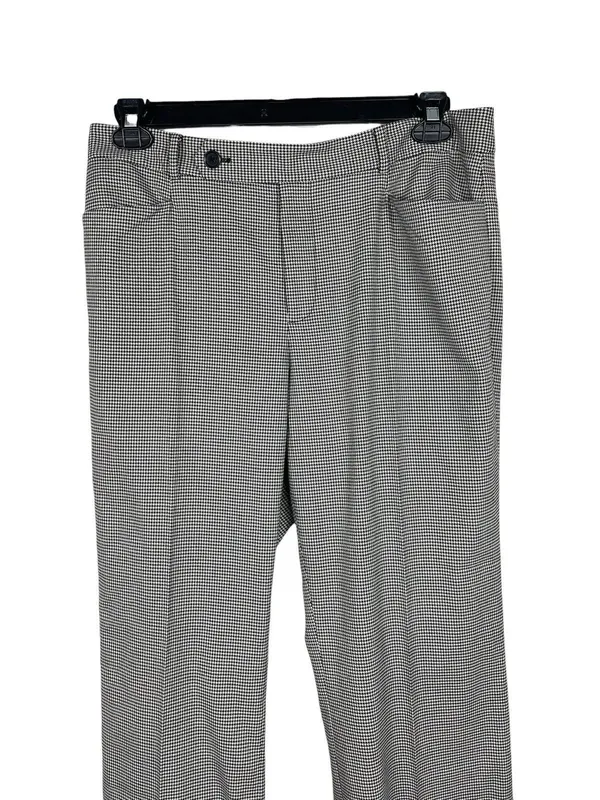 Lauren Ralph Lauren Black White Houndstooth Pants Size 12 Office Academia READ - Image 12