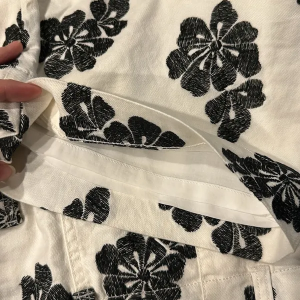 Anthropologie Maeve The Colette Wide-Leg Embroidered Pants - Image 9