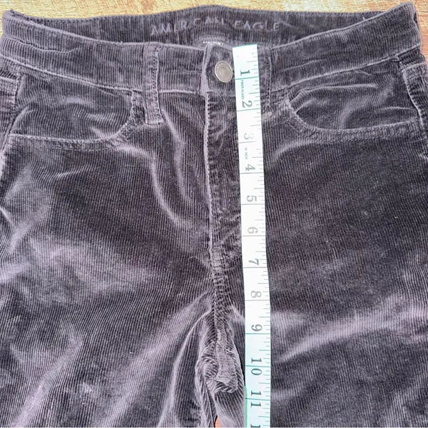 American Eagle Women’s Hi-Rise Black Corduroy Jeggings Pants – Size 6S - Image 14