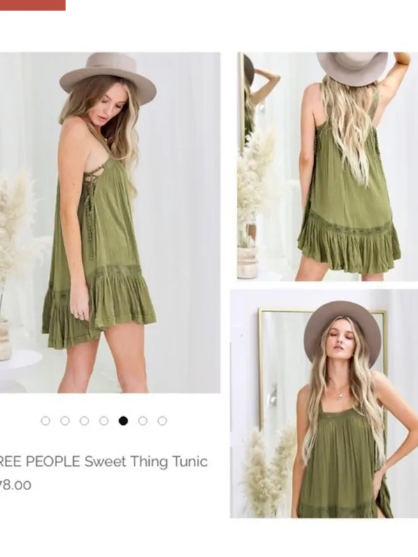 Free People Sweet Thing Tunic Mini Dress - Image 2