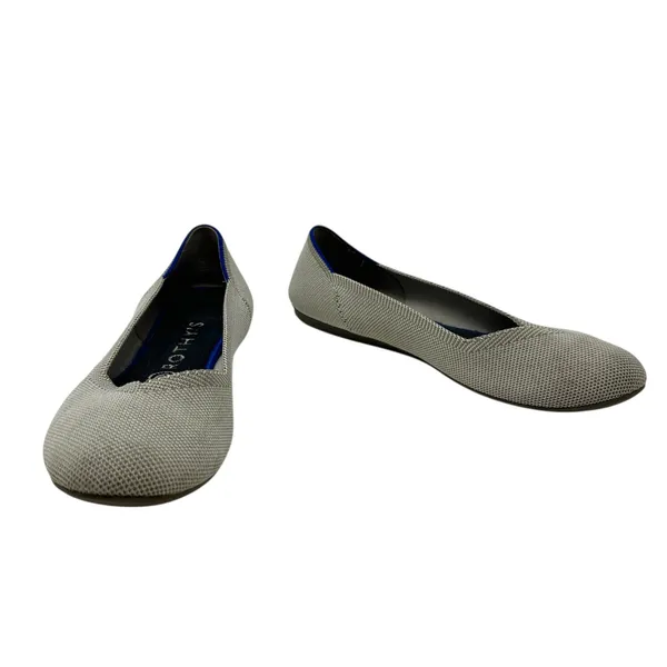 Rothy's The Flat‎ Shoes in the Flax Birdseye Knit Ballet Gray Size 8.5 - Image 2