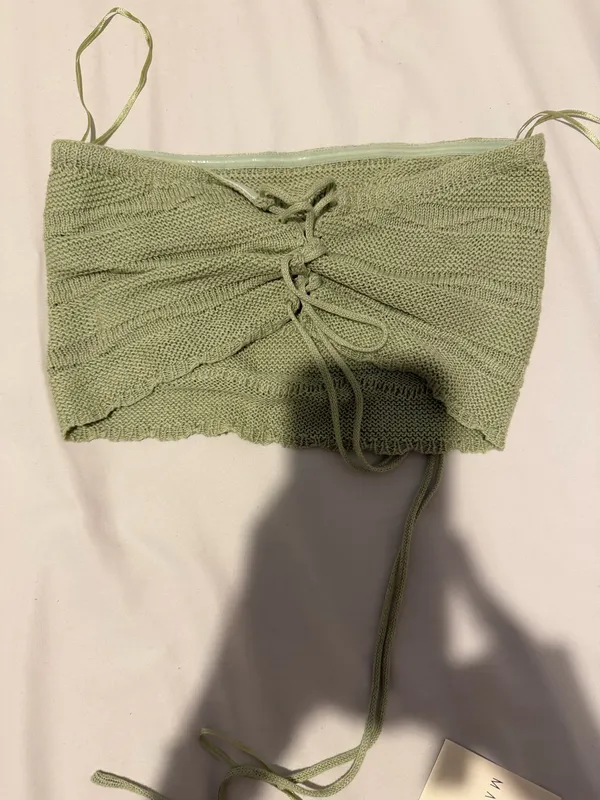 Two-Piece Set Mabel Sage Green Skirt - Image 3