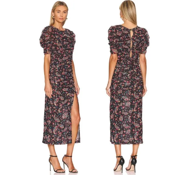 Free People‎ Briella Midi Women's Dress twilight combo sz S revolve - Image 2