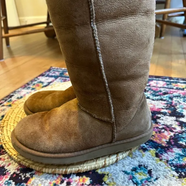 UGG Classic Tall Sheepskin Boot Chestnut Womens Size 7 - Image 10