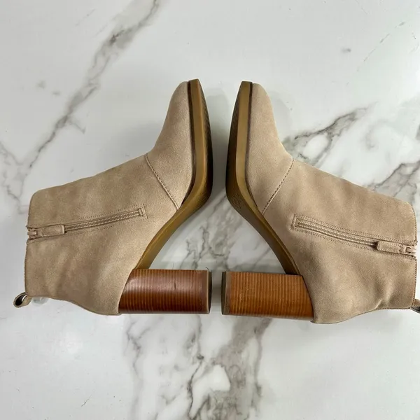 Cole Haan Harrington Grand Riding Suede Bootie Taupe Tan Size 11 Fall Classic - Image 9