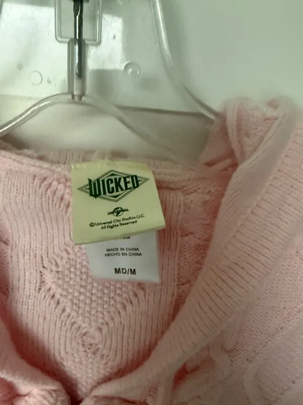Wicked Pink Cable Knit Sweater Size M - Image 6