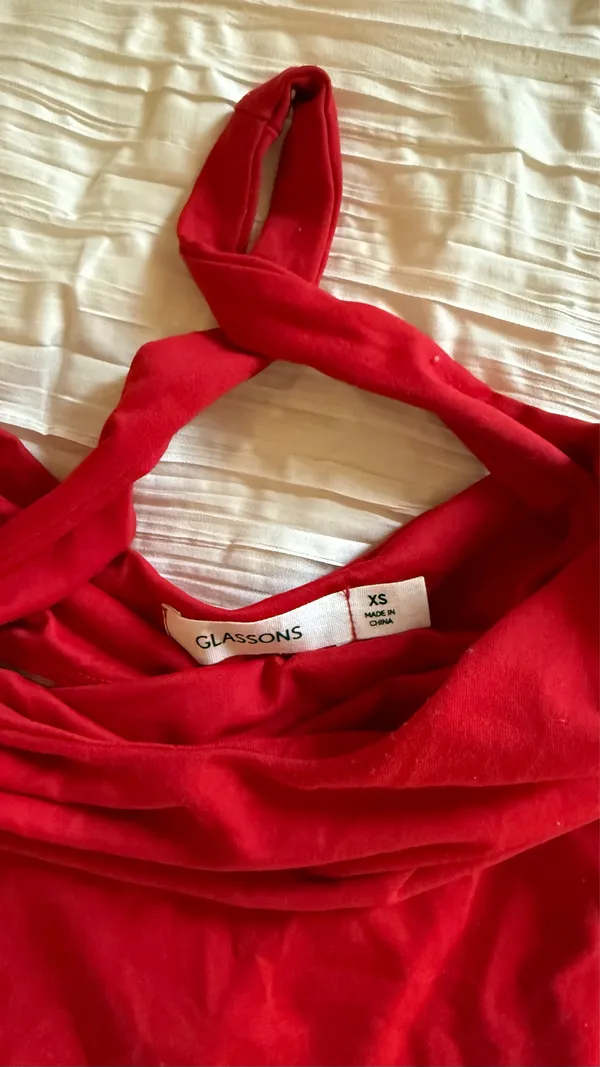 Glassons Red Halter Top - Image 2