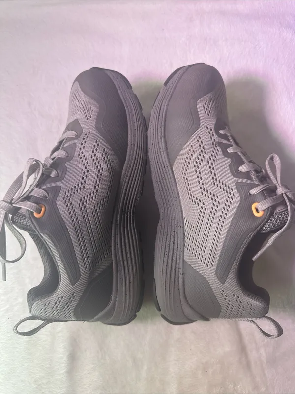 Keen Gray Mesh Athletic Sneaker with Orange Accent - Image 9