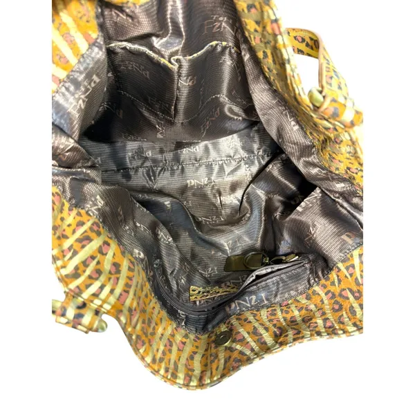 The Find Metallic Cheetah Zebra Animal Print Oversized Hobo Shoulder Bag - Image 7
