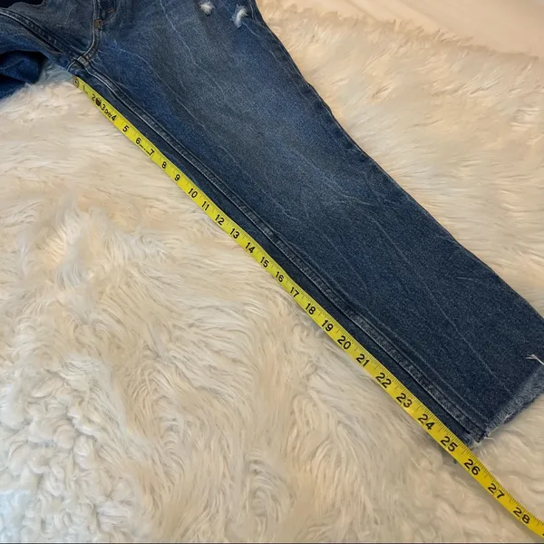 Abercrombie & Fitch Mom Jean 26/2R Frayed Raw Hem Distressed - Image 10