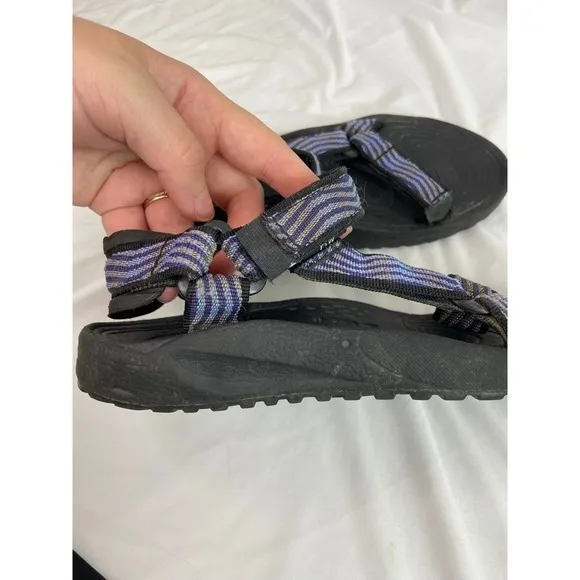 TEVA women's hurricane purple strap hiking open toe sandals outdoor hook loop - Image 7
