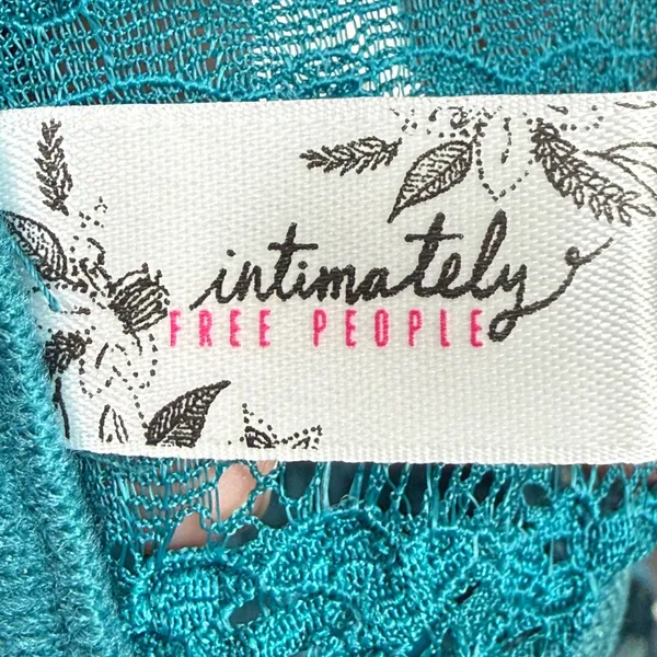 Intimately‎ Free People Women Ocean Teal Lace Bandeau Bra NWT Size M F7150220A - Image 2