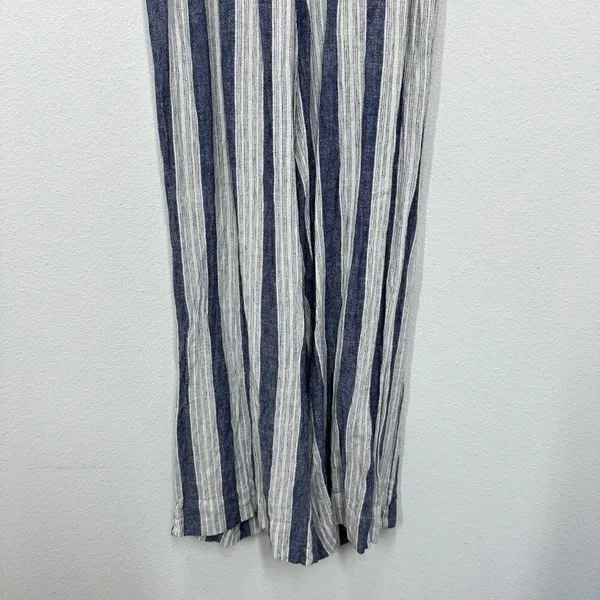 Rails Beachy Linen Wide Leg Jumpsuit Tank Resort Hawaii‎ Vacation Size Med - Image 13