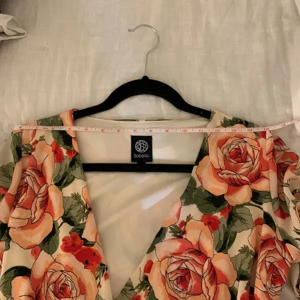 Bobeau Floral Print Maxi Wrap Dress Size XS - Image 8